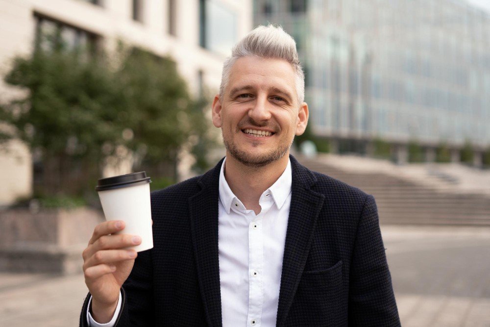 Well-dressed adult man representing a sugar daddy profile